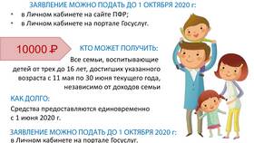 Как получить единовременную выплату 10 000 рублей на ребенка в Фианит-Ломбард