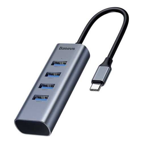 Адаптер Baseus Enjoy HUB Adapter from USB-C to 4x USB 3.0 and USB-C PD Grey в Фианит-Ломбард