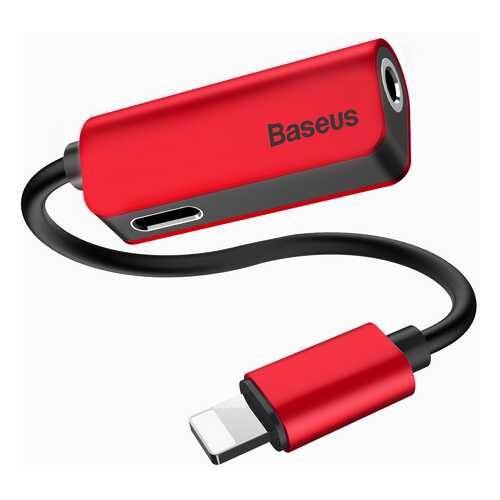 Аудио-переходник Baseus L32 IP Male to 3.5mm-IP Female Adapter Red в Фианит-Ломбард