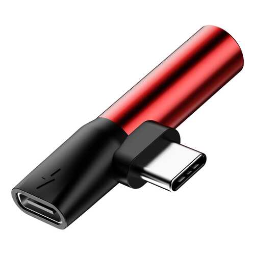 Аудио-переходник Baseus L41 Type-C (input) for Type-C Red в Фианит-Ломбард