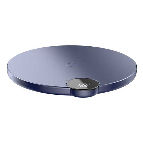 Беспроводное зарядное Baseus Digtal LED Display Wireless Charger Blue в Фианит-Ломбард