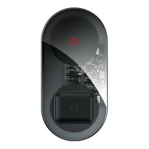 Беспроводное зарядное устройство Baseus Simple 2in1 Turbo Edition TZWXJK-B01 (Clear Black) в Фианит-Ломбард