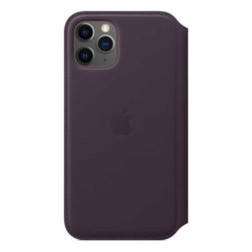 Чехол Apple для iPhone 11 Pro Leather Folio - Aubergine в Фианит-Ломбард