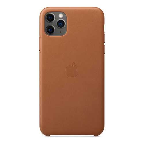 Чехол Apple для iPhone 11 Pro Max Leather Case - Saddle Brown в Фианит-Ломбард