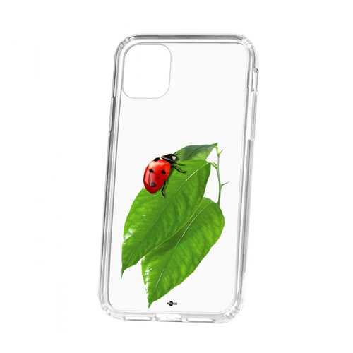 Чехол Apple iPhone 11 Kruche Print Ladybug в Фианит-Ломбард
