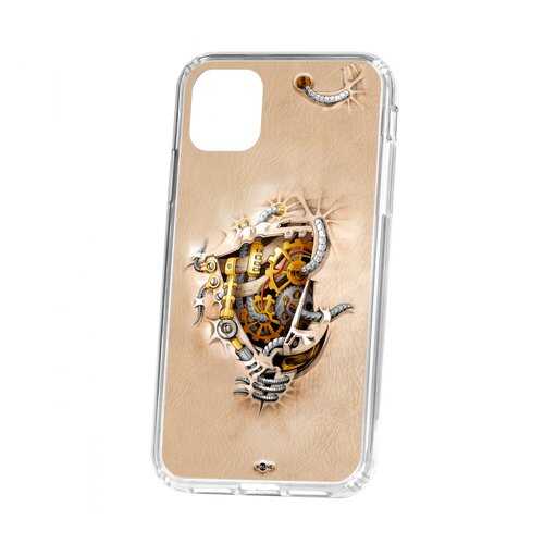 Чехол Apple iPhone 11 Kruche Print Механизм в Фианит-Ломбард