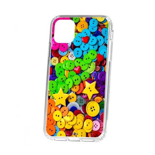 Чехол Apple iPhone 11 Kruche Print Пуговки в Фианит-Ломбард