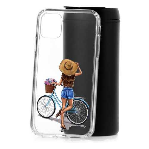 Чехол Apple iPhone 11 Kruche Print Велосипедная прогулка в Фианит-Ломбард