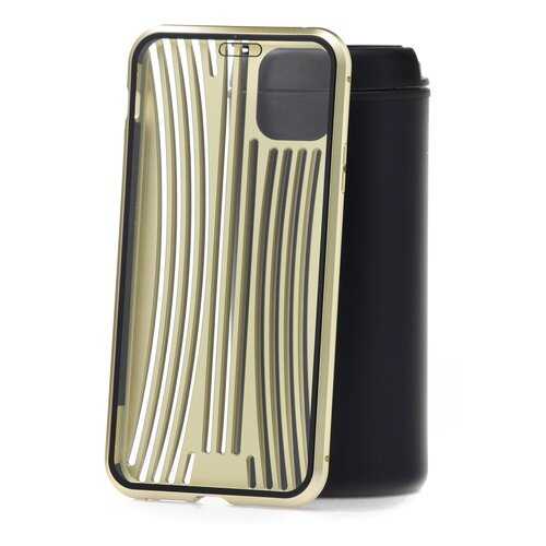 Чехол Apple iPhone 11 Pro Max Kruche Metal Suitcase Gold в Фианит-Ломбард