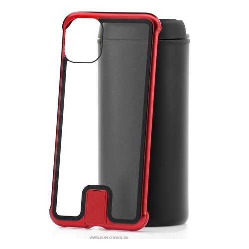 Чехол Apple iPhone 11 Pro Max Kruche Push-pull Frameless Red в Фианит-Ломбард