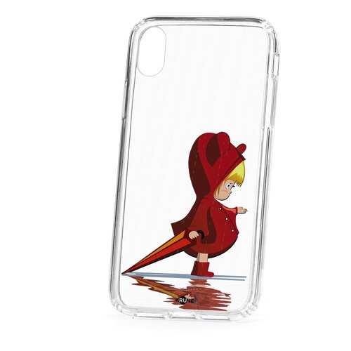 Чехол Apple iPhone XR Kruche Print Девочка с зонтом в Фианит-Ломбард