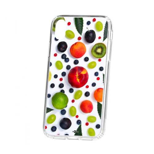 Чехол Apple iPhone XR Kruche Print Fruits в Фианит-Ломбард
