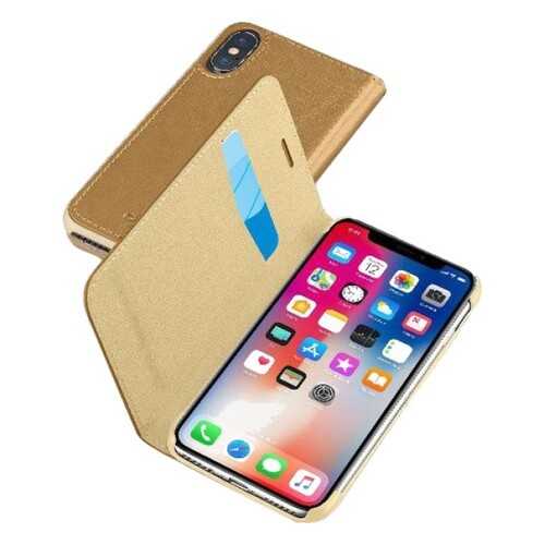 Чехол CELLULAR LINE BOOKESSIPH8N iPhone X Brown в Фианит-Ломбард