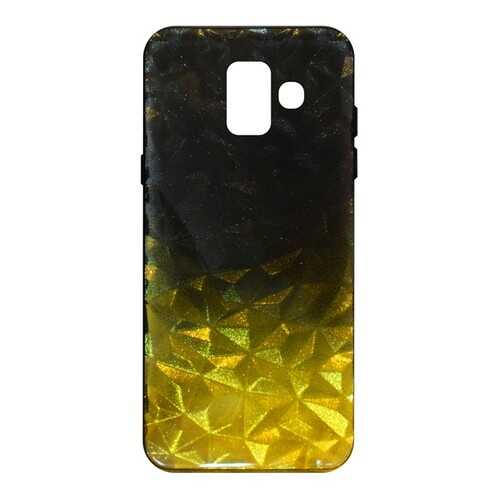Чехол Crystal Krutoff для Samsung Galaxy A6 (SM-A600) Yellow/Black в Фианит-Ломбард