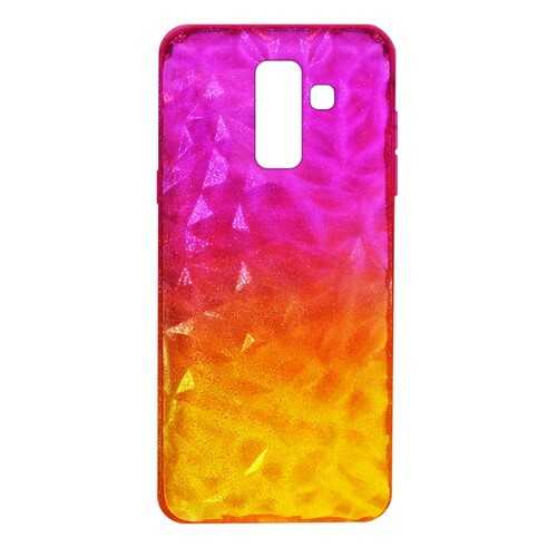 Чехол Crystal Krutoff для Samsung Galaxy A6+ (SM-A605) Yellow/Pink в Фианит-Ломбард