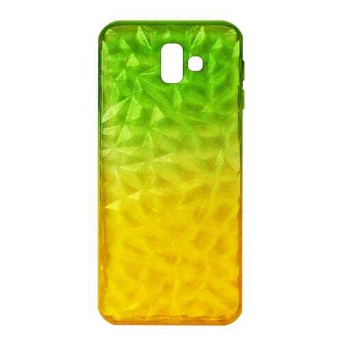 Чехол Crystal Krutoff для Samsung Galaxy J6+ (SM-J610) Yellow/Green в Фианит-Ломбард