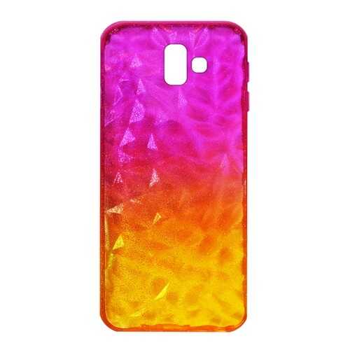Чехол Crystal Krutoff для Samsung Galaxy J6+ (SM-J610) Yellow/Pink в Фианит-Ломбард
