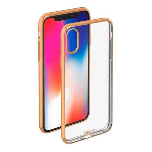 Чехол Deppa Gel Plus Case матовый для Apple iPhone X, Gold в Фианит-Ломбард