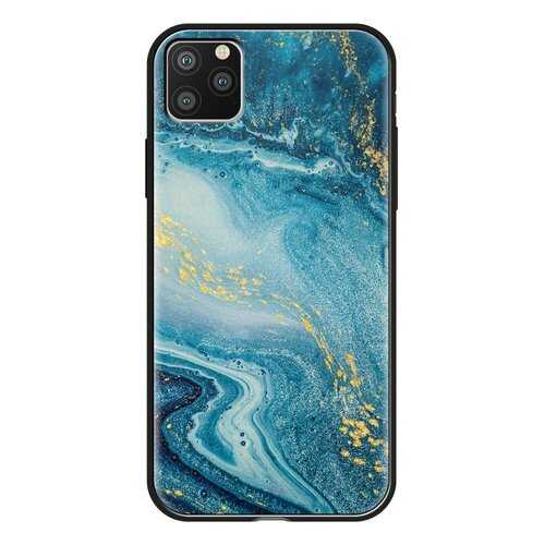 Чехол Deppa Glass Case для Apple iPhone 11 Pro Max Blue Agate в Фианит-Ломбард