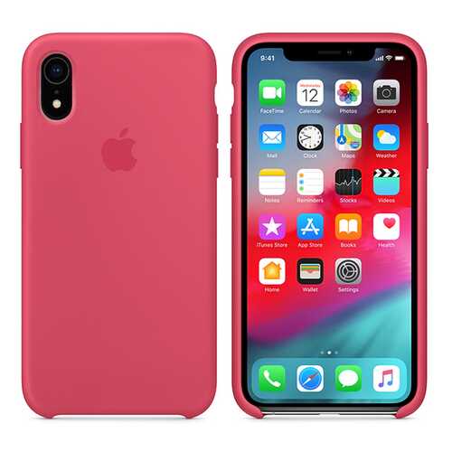Чехол для Apple iPhone XR Silicone Case Hibiscus цвет Гибискус (MWB1DFE/A) в Фианит-Ломбард