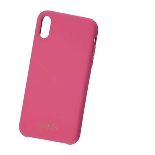 Чехол для смартфона Guess Silicone Collection Gold Logo Pink для Apple iPhone XR в Фианит-Ломбард