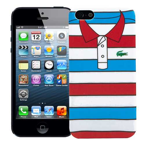 Чехол для смартфона KAWAI Sports shirt Red with blue stripes в Фианит-Ломбард