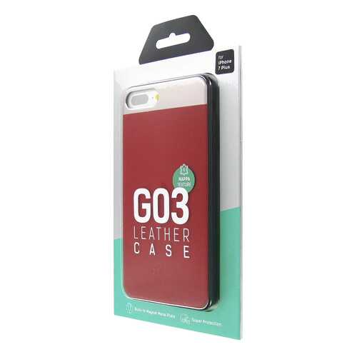 Чехол Dotfes G03 Aluminium Alloy Nappa leather Case для iPhone 7 Plus/8 Plus (red) в Фианит-Ломбард