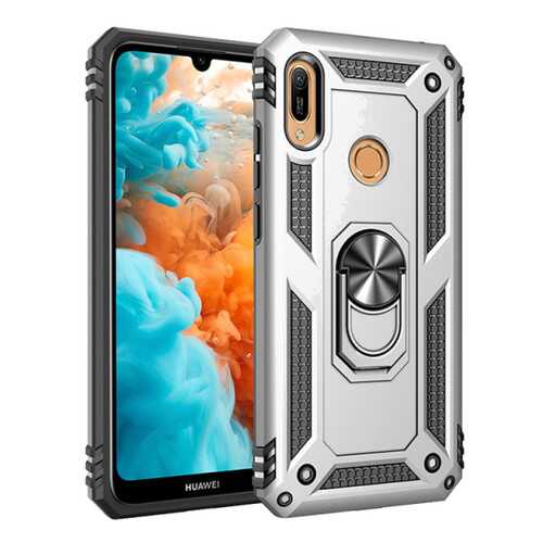 Чехол Epik Serge Ring для Huawei Y7 (2019) / Huawei Y7 Prime (2019) Silver в Фианит-Ломбард