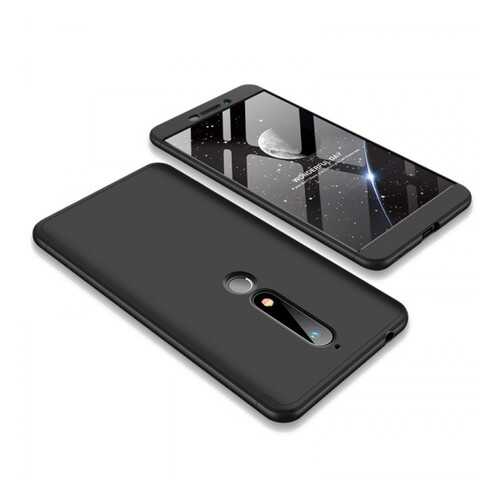 Чехол GKK LikGus для Nokia 6.1 Black / Silver в Фианит-Ломбард