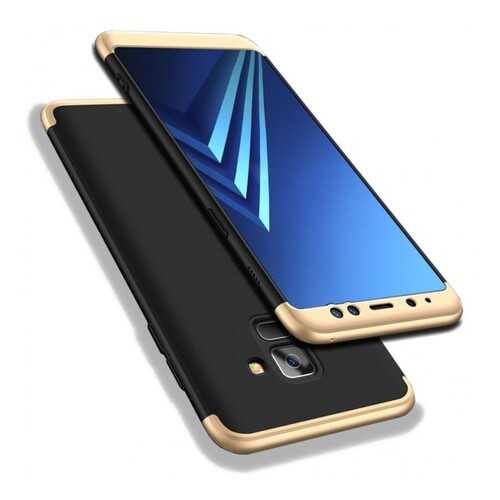 Чехол GKK LikGus для Samsung A730 Galaxy A8+ (2018) Black/Gold в Фианит-Ломбард
