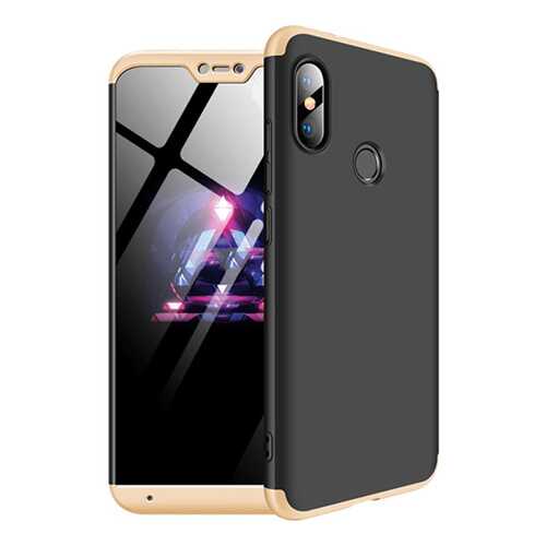 Чехол GKK LikGus для Xiaomi Mi A2 Lite/Xiaomi Redmi 6 Pro Black/Gold в Фианит-Ломбард