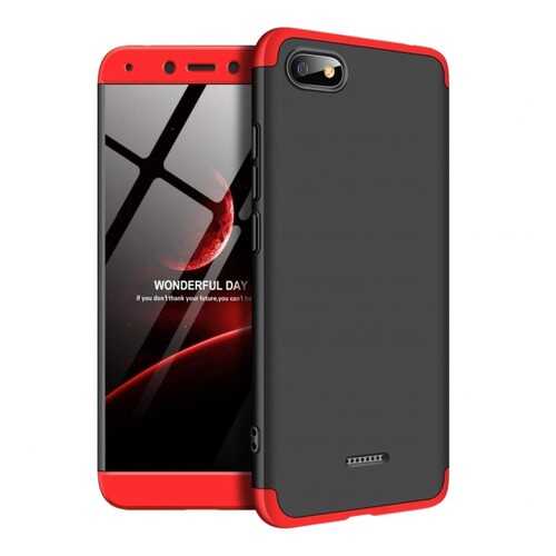 Чехол GKK LikGus для Xiaomi Redmi 6A Black/Red в Фианит-Ломбард