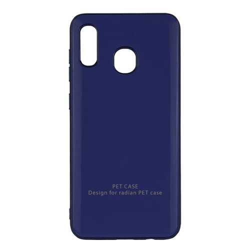 Чехол GLOSSY LOGO для Samsung Galaxy A20 / A30 Blue в Фианит-Ломбард