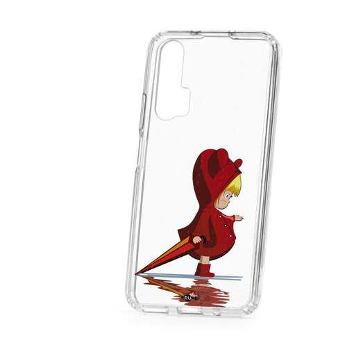 Чехол Huawei Honor 20 Pro Kruche Print Девочка с зонтом в Фианит-Ломбард
