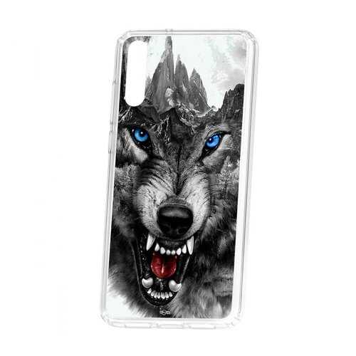 Чехол Huawei P20 Kruche Print Волк в Фианит-Ломбард