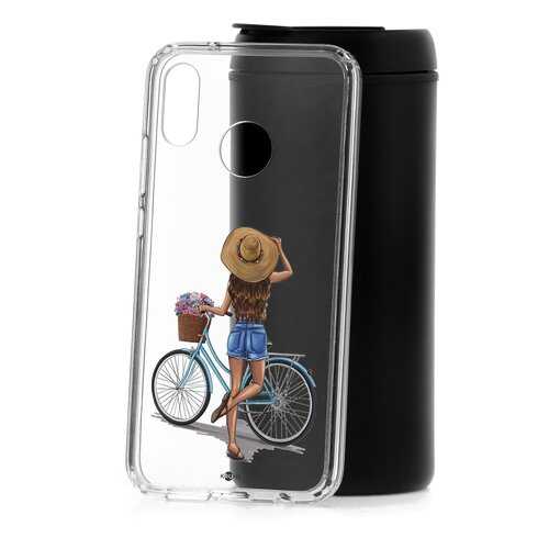 Чехол Huawei P20 Lite Kruche Print Велосипедная прогулка в Фианит-Ломбард