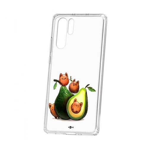 Чехол Huawei P30 Pro Kruche Print Авокотики в Фианит-Ломбард