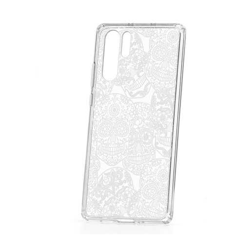 Чехол Huawei P30 Pro Kruche Print Skull White в Фианит-Ломбард