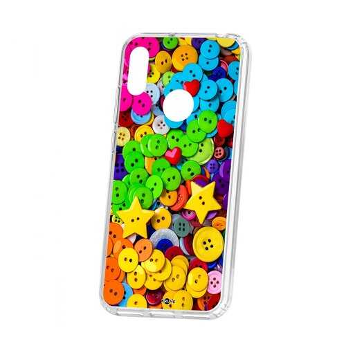 Чехол Huawei Y6 2019 Kruche Print Пуговки в Фианит-Ломбард