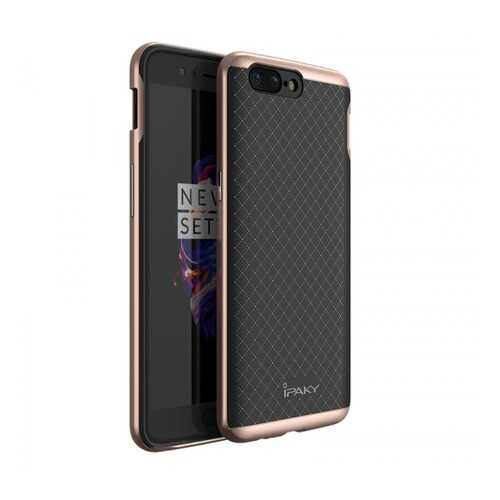 Чехол iPaky +PC для OnePlus 5 Black/Rose Gold в Фианит-Ломбард