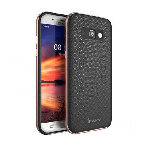 Чехол iPaky +PC для Samsung A320 Galaxy A3 (2017) Black/Rose Gold в Фианит-Ломбард
