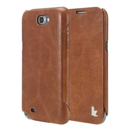 Чехол Jisoncase для Samsung Note 2 N7100 Brown в Фианит-Ломбард
