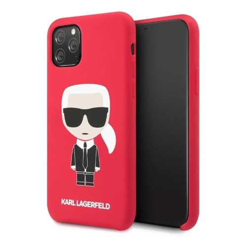 Чехол Karl Lagerfeld Liquid Iconic (KLHCN58SLFKRE) для iPhone 11 Pro (Red) в Фианит-Ломбард