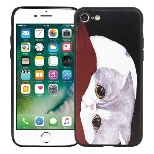 Чехол KAWAI для iPhone 7/8Грустный кот в Фианит-Ломбард