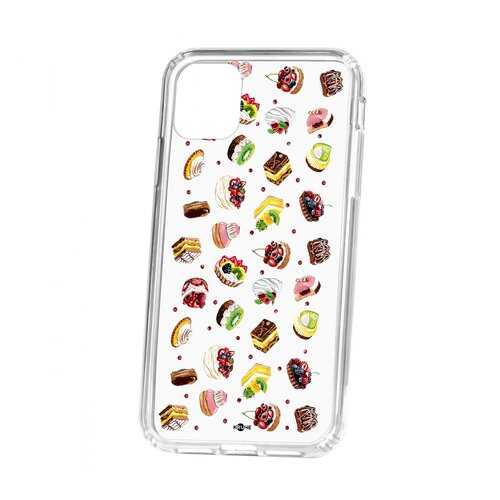 Чехол Kruche Apple iPhone 11 Print Cake в Фианит-Ломбард