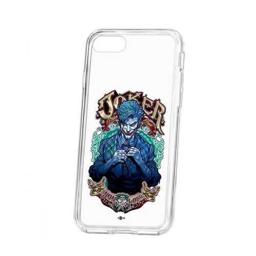 Чехол Kruche Apple iPhone 7 Print Джокер в Фианит-Ломбард