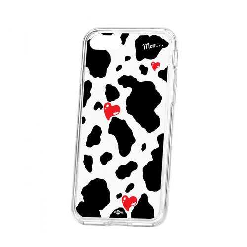 Чехол Kruche Apple iPhone 7 Print Корова в Фианит-Ломбард