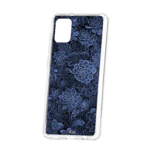 Чехол Kruche для Samsung Galaxy A21S Print Каменная роза в Фианит-Ломбард