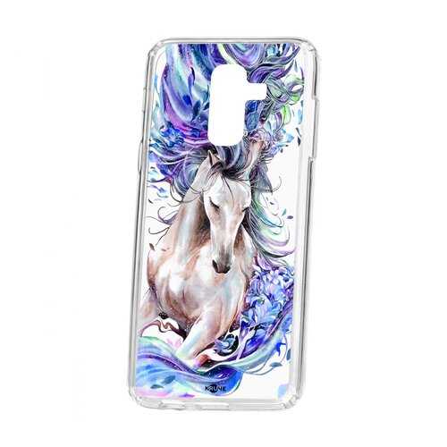 Чехол Kruche для Samsung Galaxy A6 Plus (2018) A605f Print Грация в Фианит-Ломбард