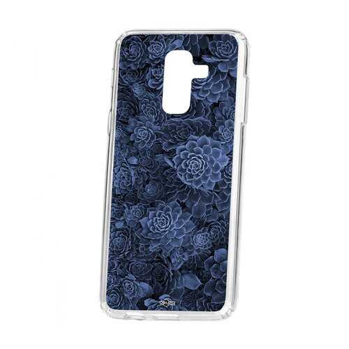 Чехол Kruche для Samsung Galaxy A6 Plus (2018) A605f Print Каменная роза в Фианит-Ломбард